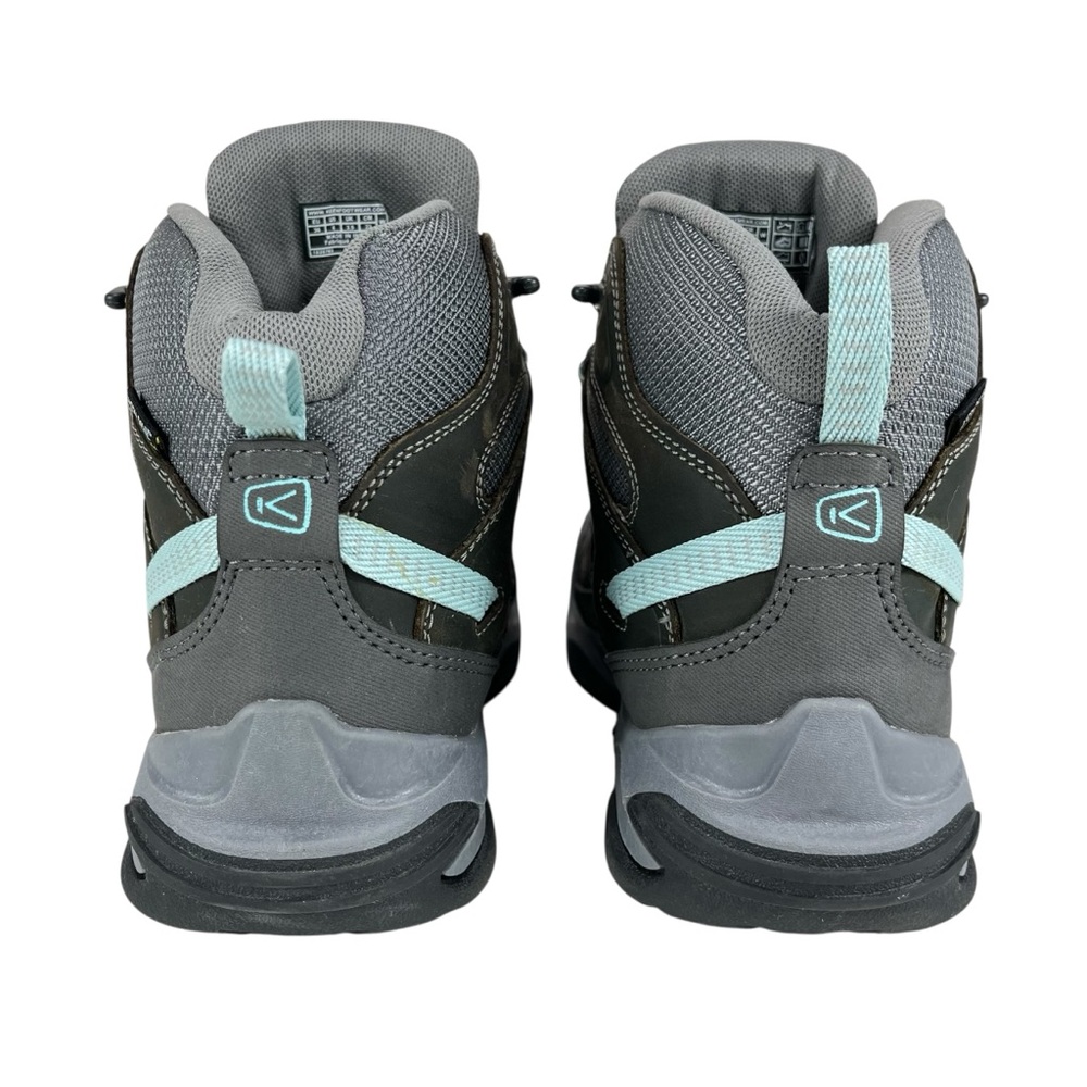 Keen Women’s 6 Gray Teal Waterproof Hiking Boots - Picture 5 of 10